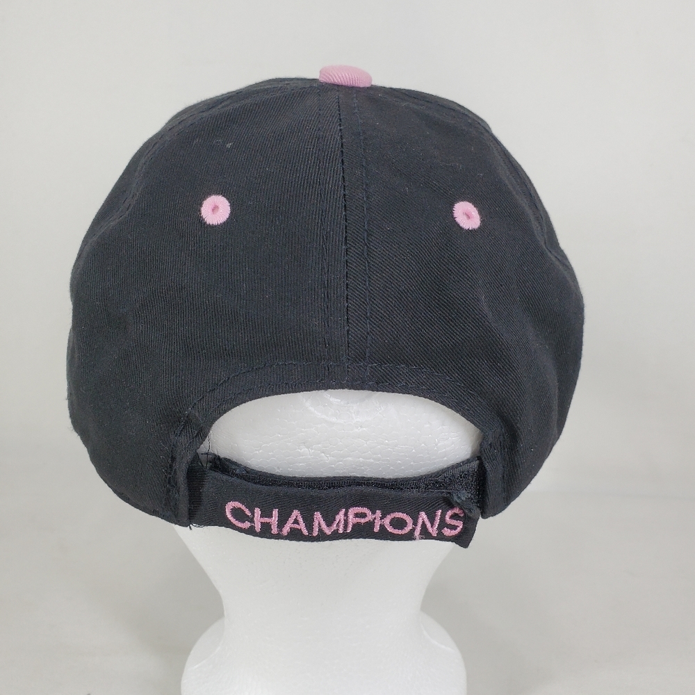 New Orleans Saints Women Ladies Hat Black Pink Logo Who Dat Strapback Adjustable - Picture 6 of 11